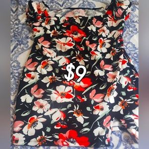 Mini off the shoulder floral dress